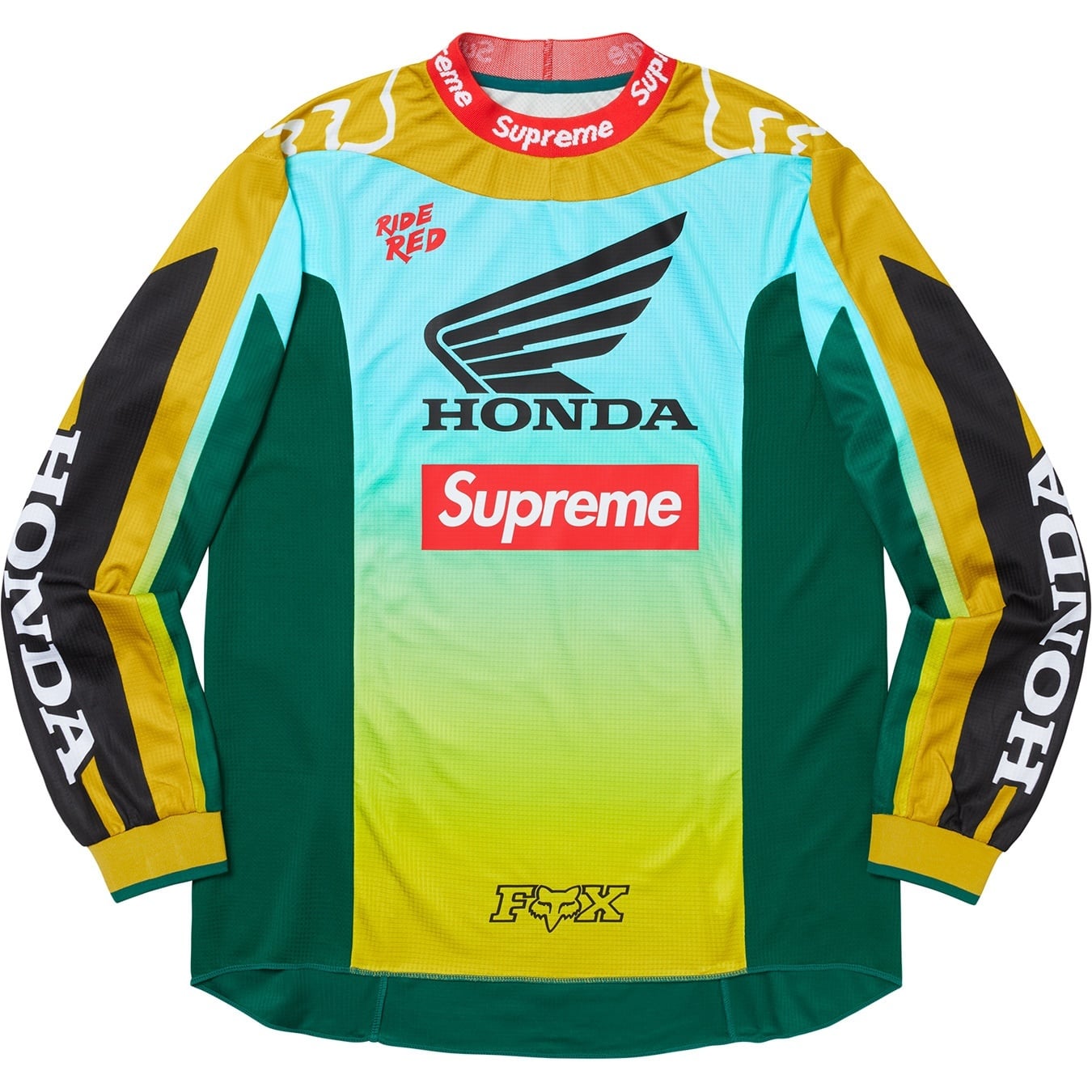 Supreme®/Honda®/Fox® Racing Moto Jersey Top view 6